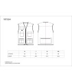 Chaleco tipo safari bicolor multibolsillos WF1854. Workteam5