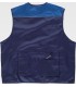 Chaleco tipo safari bicolor multibolsillos WF1854. Workteam4