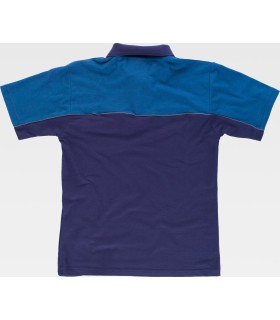 Polo en tejido pique bicolor WF1855. Workteam4