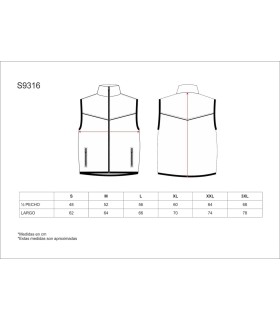Chaleco Workshell combinado S9316. Workteam9
