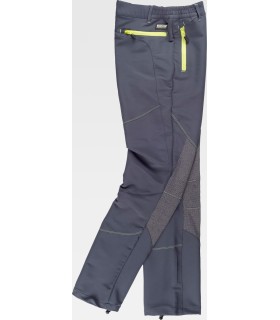 Pantalón elástico combinado con tejido Ripstop S9855. Workteam