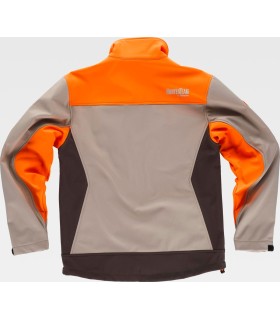 Chaqueta Workshell combinada tricolor S8625. Workteam4
