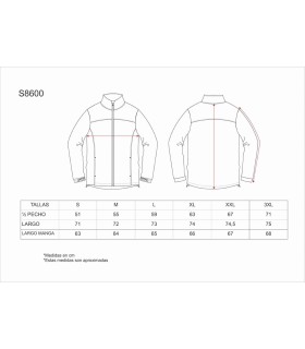 Chaqueta Workshell combinada S8600. Workteam3