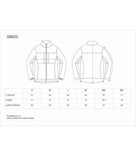 Chaqueta Workshell combinada S8620. Workteam5