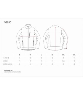 Chaqueta Workshell con punto S8650. Workteam3