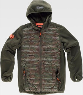 Chaqueta Sport acolchada con tejido de camuflaje S8550. Workteam1