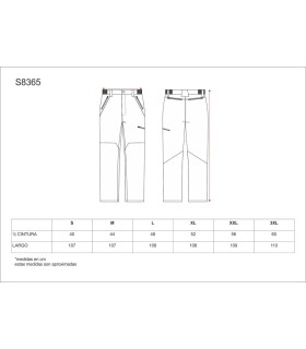 Pantalón Workshell Bosque S8365. Workteam5