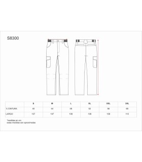 Pantalón Impermeable con costura termosellada S8300. Workteam3