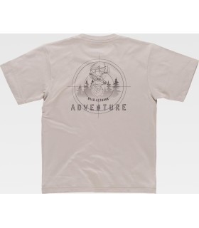 Camiseta estampada de 100% Algodón S6620. Workteam4