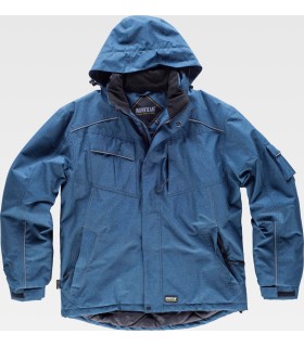 Parka acolchada impermeable con capucha desmontable S1150. Workteam6