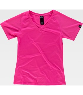 Camiseta de manga corta para mujer de deporte S7525. Workteam1