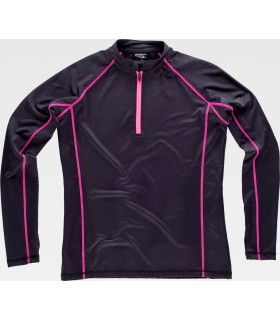 Sudadera de mujer de deporte cuello mao S7555. Workteam3