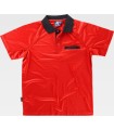 Polo en tejido técnico combinado S6530. Workteam9