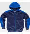 Sudadera Sport combinada con cremallera entera S5530. Workteam1