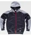 Sudadera Sport combinada con cremallera entera S5530. Workteam3