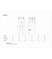 Pantalón elástico con porta rodilleras y Slim Fit B4031. Workteam1