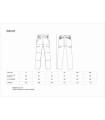Pantalón elásticos Ripstop con refuerzo en rodilla y culera B4033. Workteam11