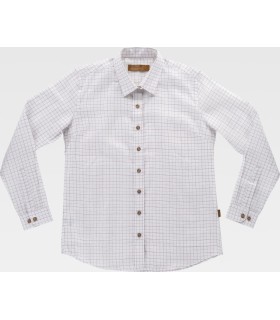 Camisa de mujer de cuadros B8890. Workteam3
