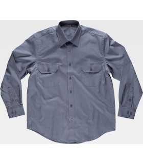 Camisa de algodón con bolsillos B8200. Workteam3