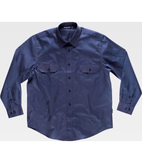Camisa de algodón con bolsillos B8200. Workteam5
