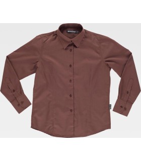 Blusa de mujer entallada B8090. Workteam3