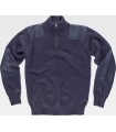 Jersey de algodón de cuello alto reforzado S5502. Workteam3