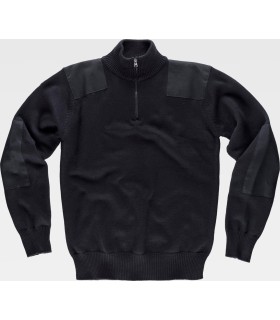 Jersey de algodón de cuello alto reforzado S5502. Workteam5