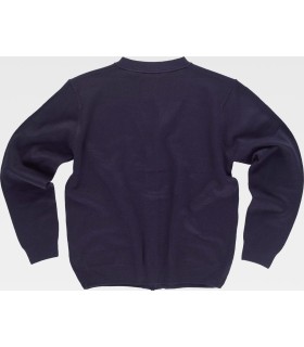 Chaqueta de escote a pico en punto fino S4503. Workteam2