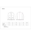 Chaqueta de escote a pico en punto fino S4503. Workteam3