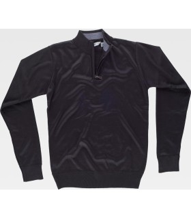 Jersey fino de cuello alto de media cremallera S5601. Workteam3