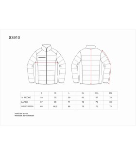 Chaqueta acolchada con capucha desmontable S3910. Workteam4