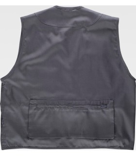 Chaleco tipo safari multibolsillos S3100. Workteam6