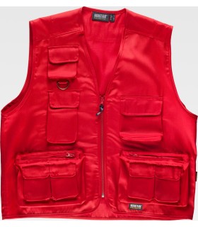 Chaleco tipo safari multibolsillos S3100. Workteam11