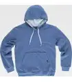 Sudadera bicolor tipo canguro unisex con capucha S5570. Workteam1