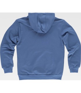 Sudadera bicolor tipo canguro unisex con capucha S5570. Workteam2