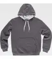 Sudadera bicolor tipo canguro unisex con capucha S5570. Workteam3