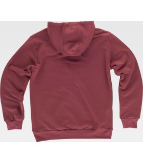 Sudadera bicolor tipo canguro unisex con capucha S5570. Workteam6