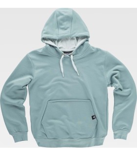 Sudadera bicolor tipo canguro unisex con capucha S5570. Workteam9