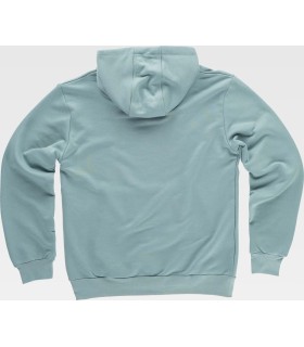 Sudadera bicolor tipo canguro unisex con capucha S5570. Workteam10