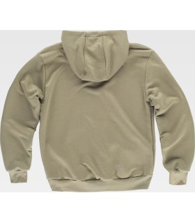 Sudadera bicolor tipo canguro unisex con capucha S5570. Workteam12