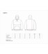 Sudadera bicolor tipo canguro unisex con capucha S5570. Workteam13