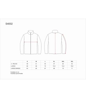 Chaqueta Polar de segunda piel S4002. WorkTeam15