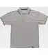 Polo en tejido Waffle bicolor S6540. Workteam1
