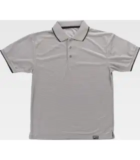 Polo en tejido Waffle bicolor S6540. Workteam1