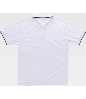 Polo en tejido Waffle bicolor S6540. Workteam4