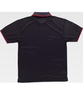 Polo en tejido Waffle bicolor S6540. Workteam8