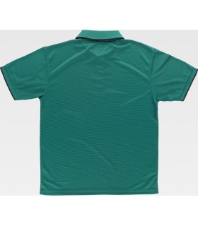 Polo en tejido Waffle bicolor S6540. Workteam12