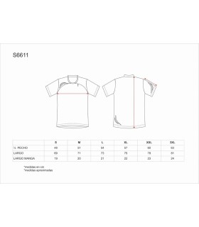 Camiseta técnica con un bolsillo S6611. Workteam9