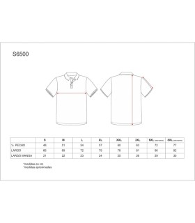 Polo de manga corta S6500. Workteam29