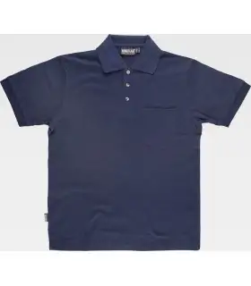 Polo de algodón con un bolsillo en pecho S6507. Workteam1